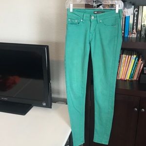 Levi’s teal jeans